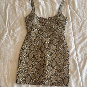 Zara snake mini dress
